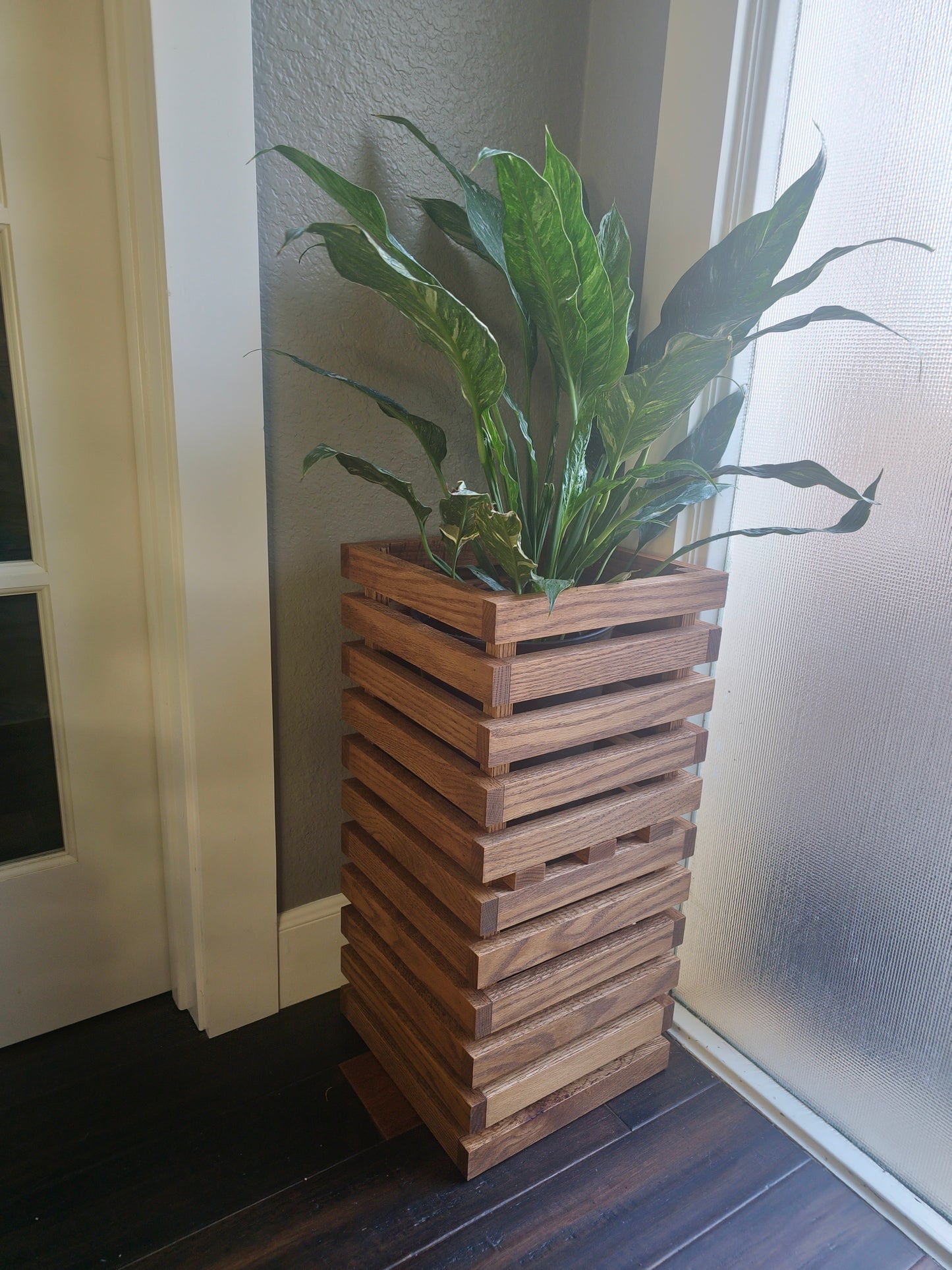 Red Oak handcrafted indoor Wooden Plant Stands