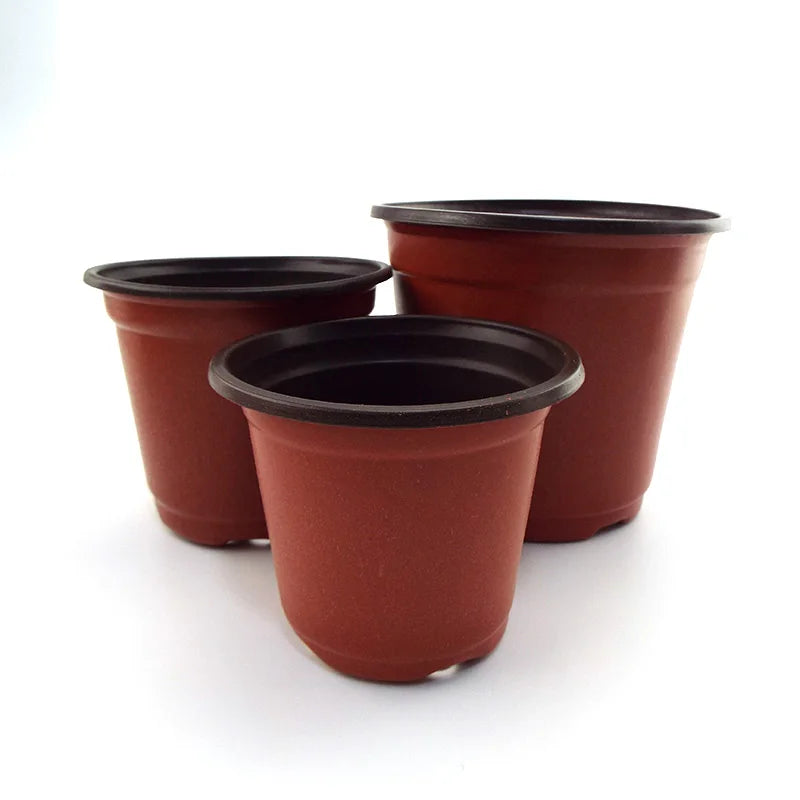 Flower Pot Plastic Grow Box Fall Resistant Tray For Home Garden Plants Nursery Cup Transplant Flower Plant Pots SW2