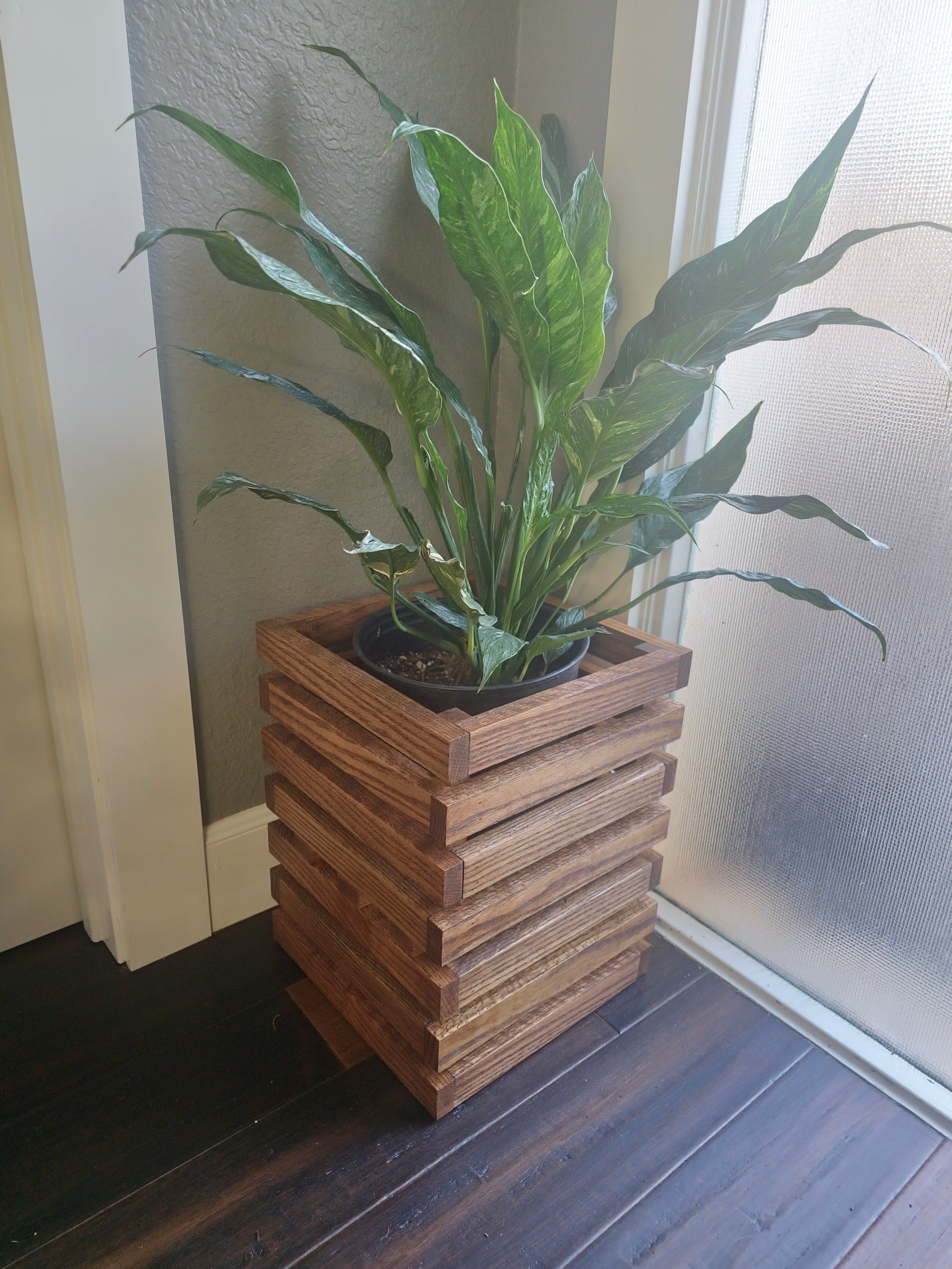oak plant stands indoor Indoor Plant Stands, Planters (For 8-10" Pots) Free Shipping – Oasis Gardens