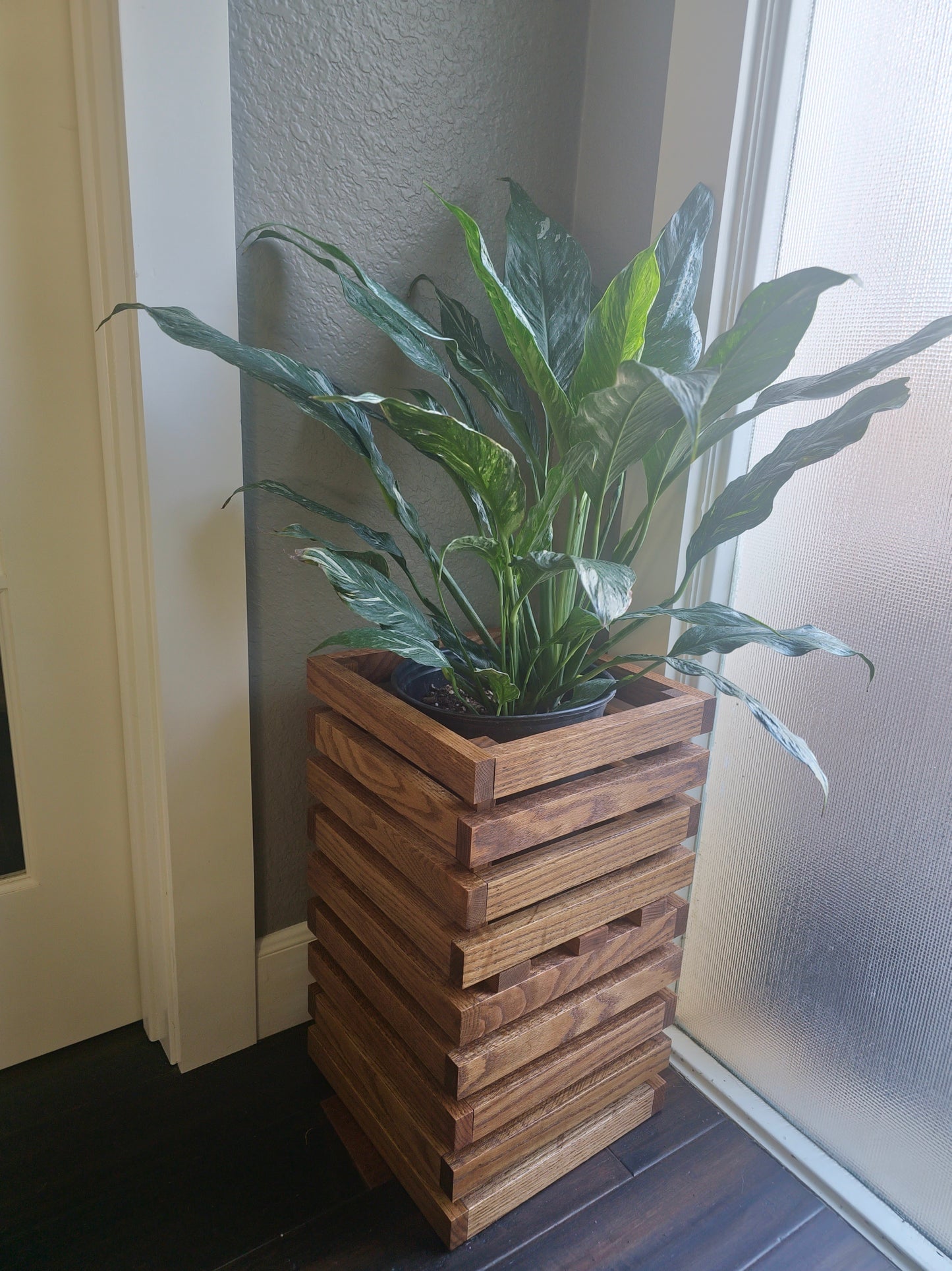 Red Oak handcrafted indoor Wooden Plant Stands
