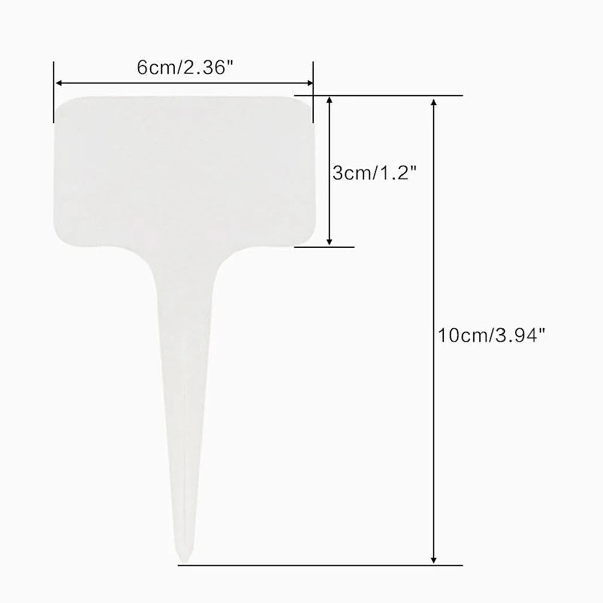 non plastic plant labels 50/100Pcs T-Type Plant Label Markers Waterproof PVC Garden Plants Clas – Oasis Gardens