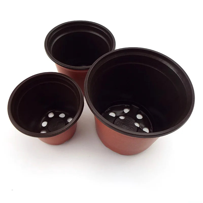 Flower Pot Plastic Grow Box Fall Resistant Tray For Home Garden Plants Nursery Cup Transplant Flower Plant Pots SW2
