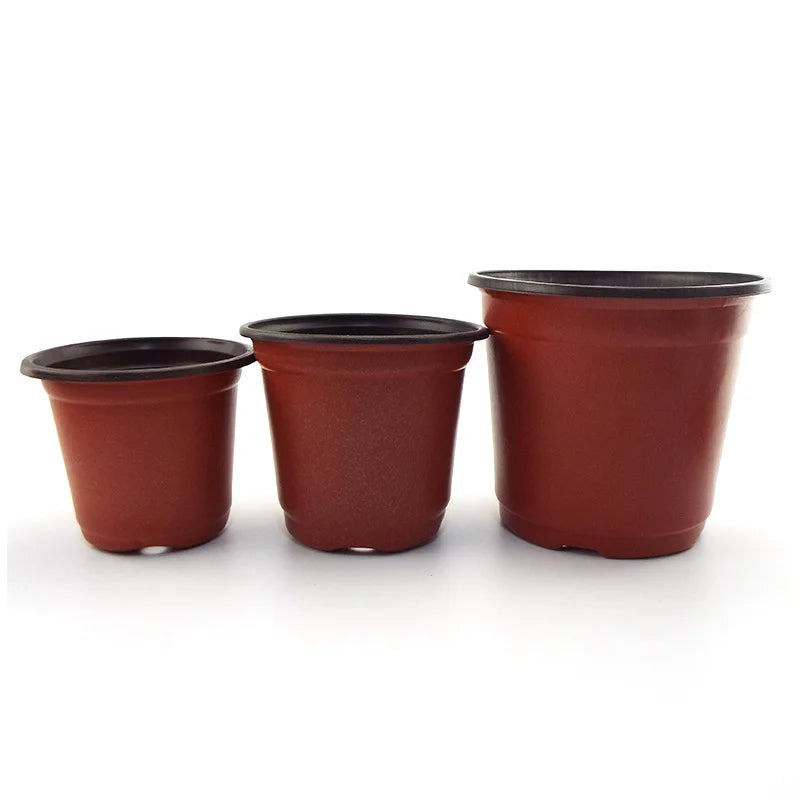 Flower Pot Plastic Grow Box Fall Resistant Tray For Home Garden Plants Nursery Cup Transplant Flower Plant Pots SW2